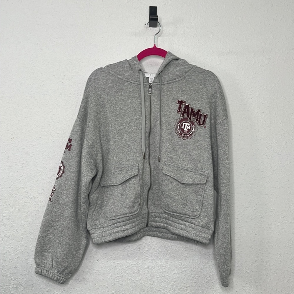 Women’s XL Texas A&M Gray Hoodie Jacket by WEAR By Erin and Rews, NWT